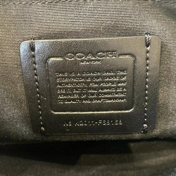 Auth COACH Signature F68168 Dark Brown Black PVC Leather - Shoulder Bag - Picture 7 of 10